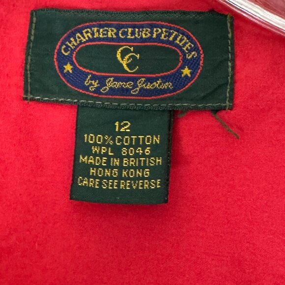 Vintage Charter Club Women's Button Down With Pocket Logo - Picture 10 of 13